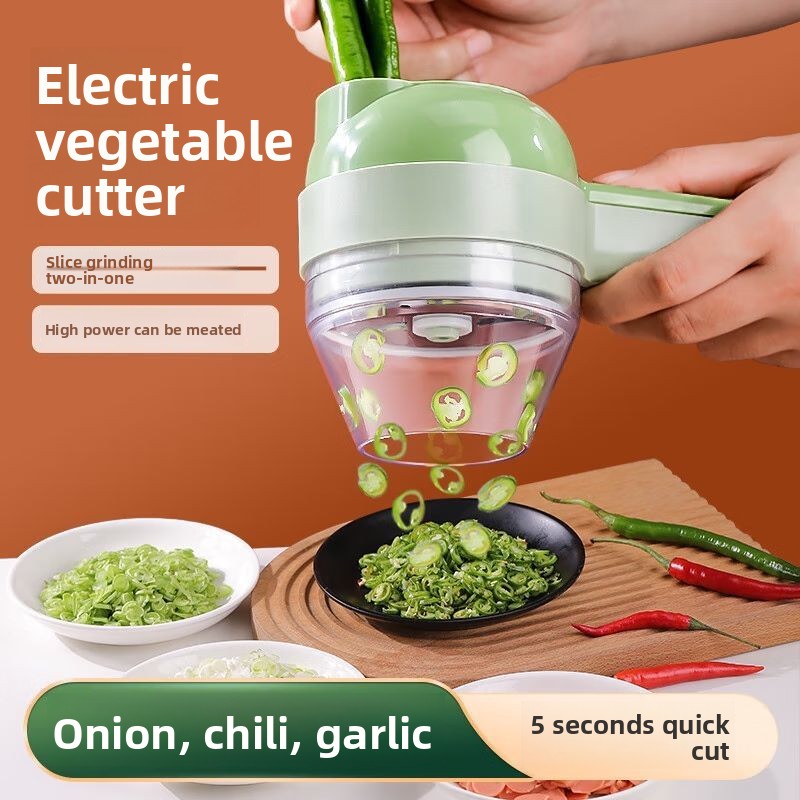 Health Wellness Lifestyle - Set Pemotong Sayur Elektrik 4 Dalam