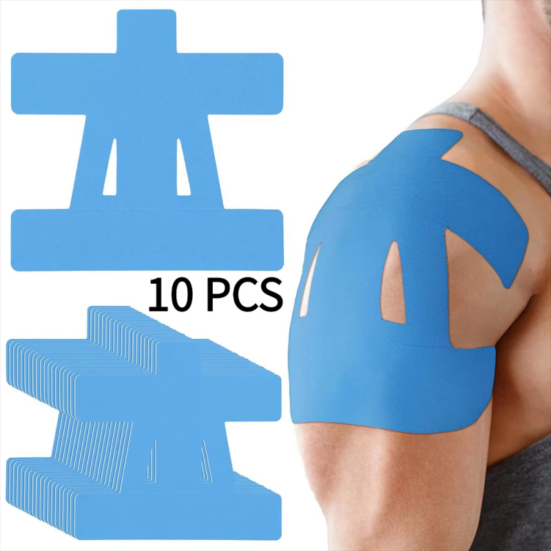 Sports Taping Precut - 10 Buah Pita Kinesiologi Precut untuk