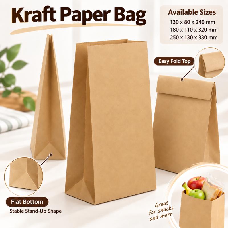 10~30 buah Tas Kertas Kraft Co - Health Wellness Lifestyle ulasan dan harga